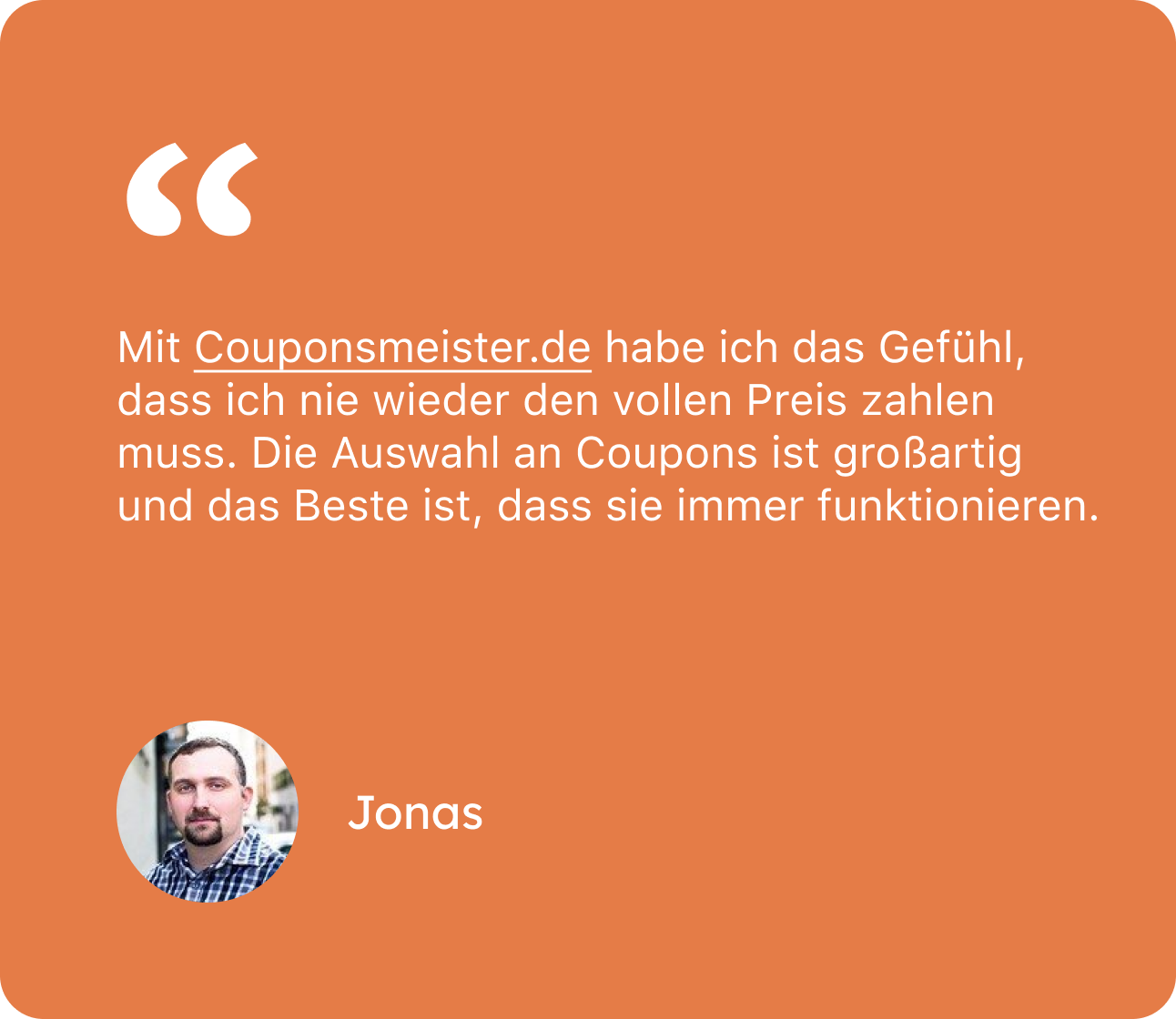 Mit dealswatcher.com habe ich das Gefühl, dass ich nie wieder den vollen Preis zahlen muss. Die Auswahl an Coupons ist großartig und das Beste ist, dass sie immer funktionieren.